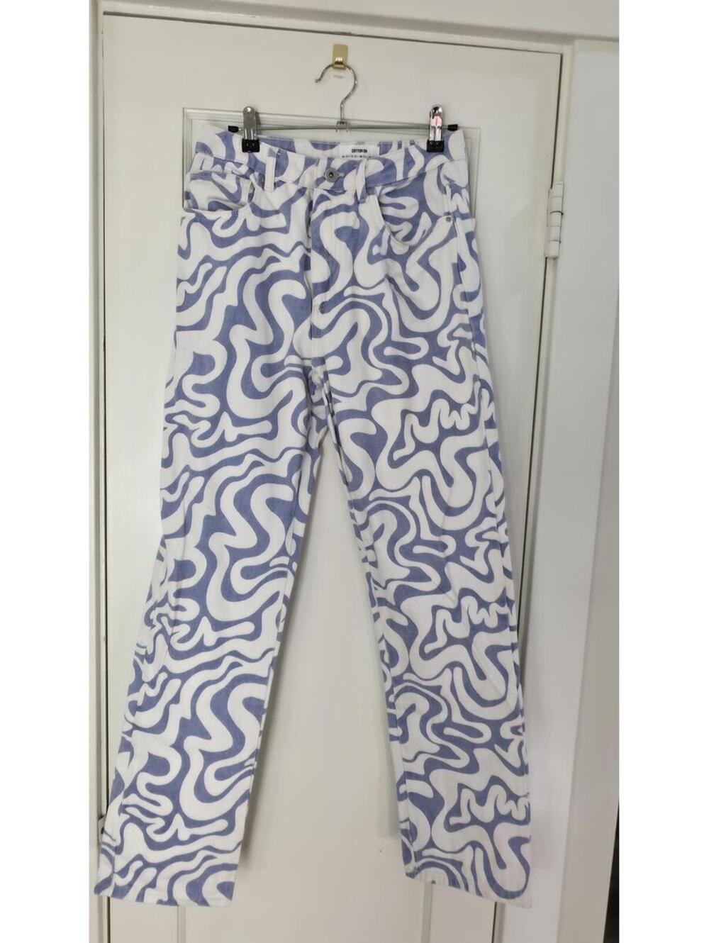 Blue and White Pants Cotton On Regular 6